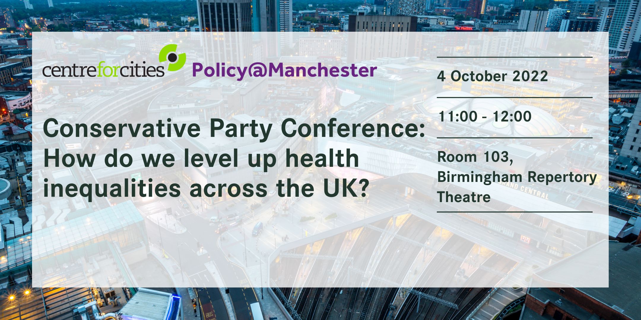 Conservative Party Conference How do we level up health inequalities